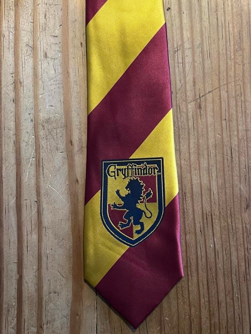 Gryffindor House Tie in Maroon and Gold
